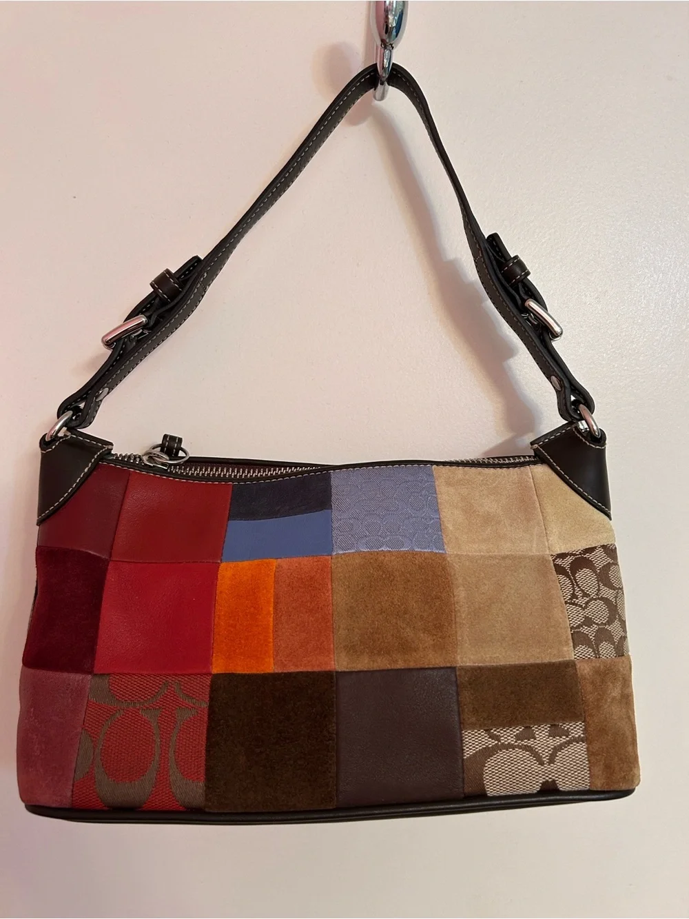 Coach Patchwork Shoulder Bag in Multicolor Panels